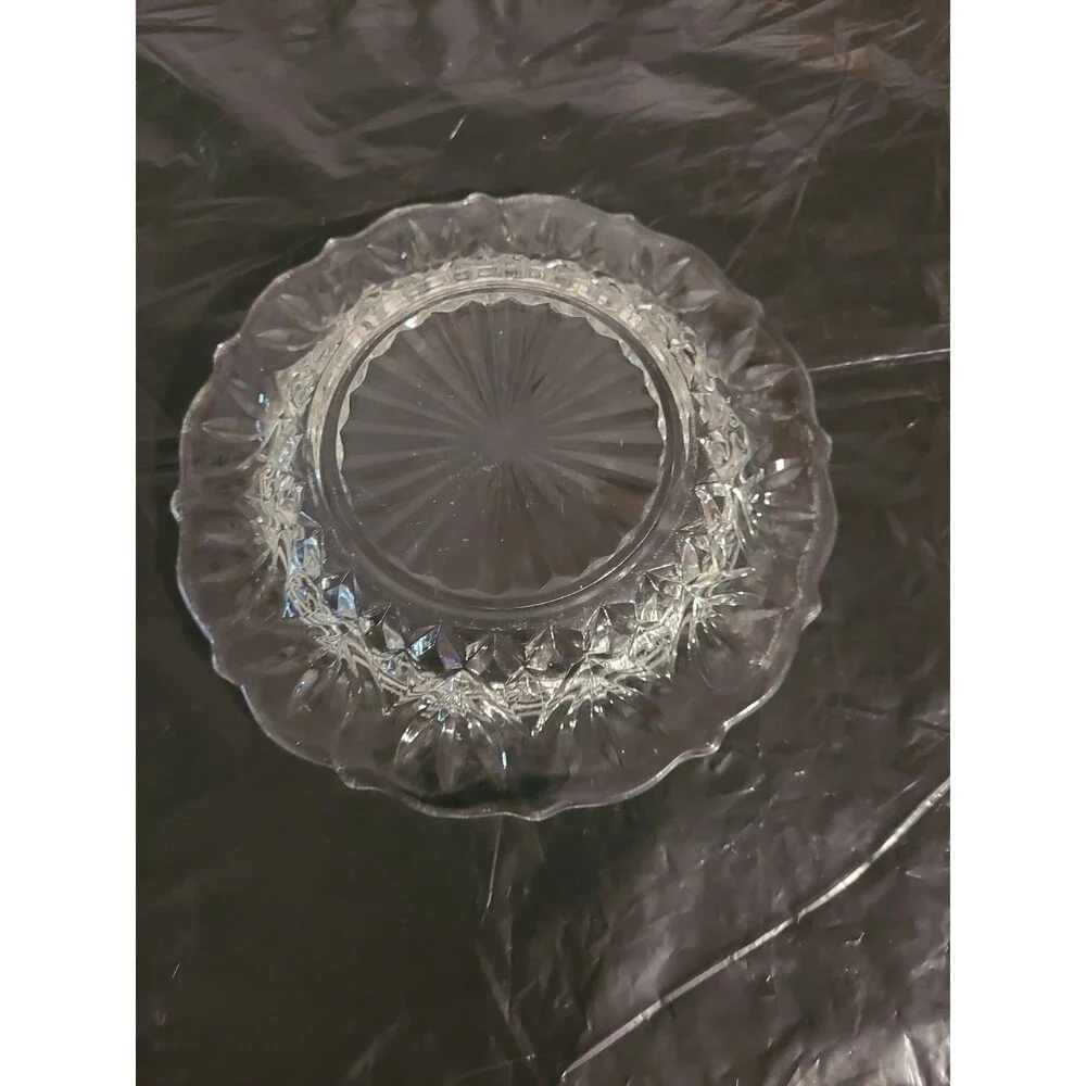 3 Relish/candy Pressed Glass Serving Dishes